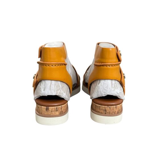 New! Franco Sarto Daven Gladiator Sandals in Mustard - Size 7.5 / EU 37.5 - Picture 7 of 11